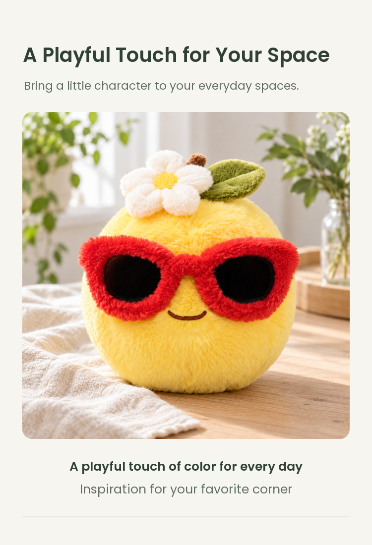 PLUSHIP Pomelo Plush Toy – Sunglasses - detail 05