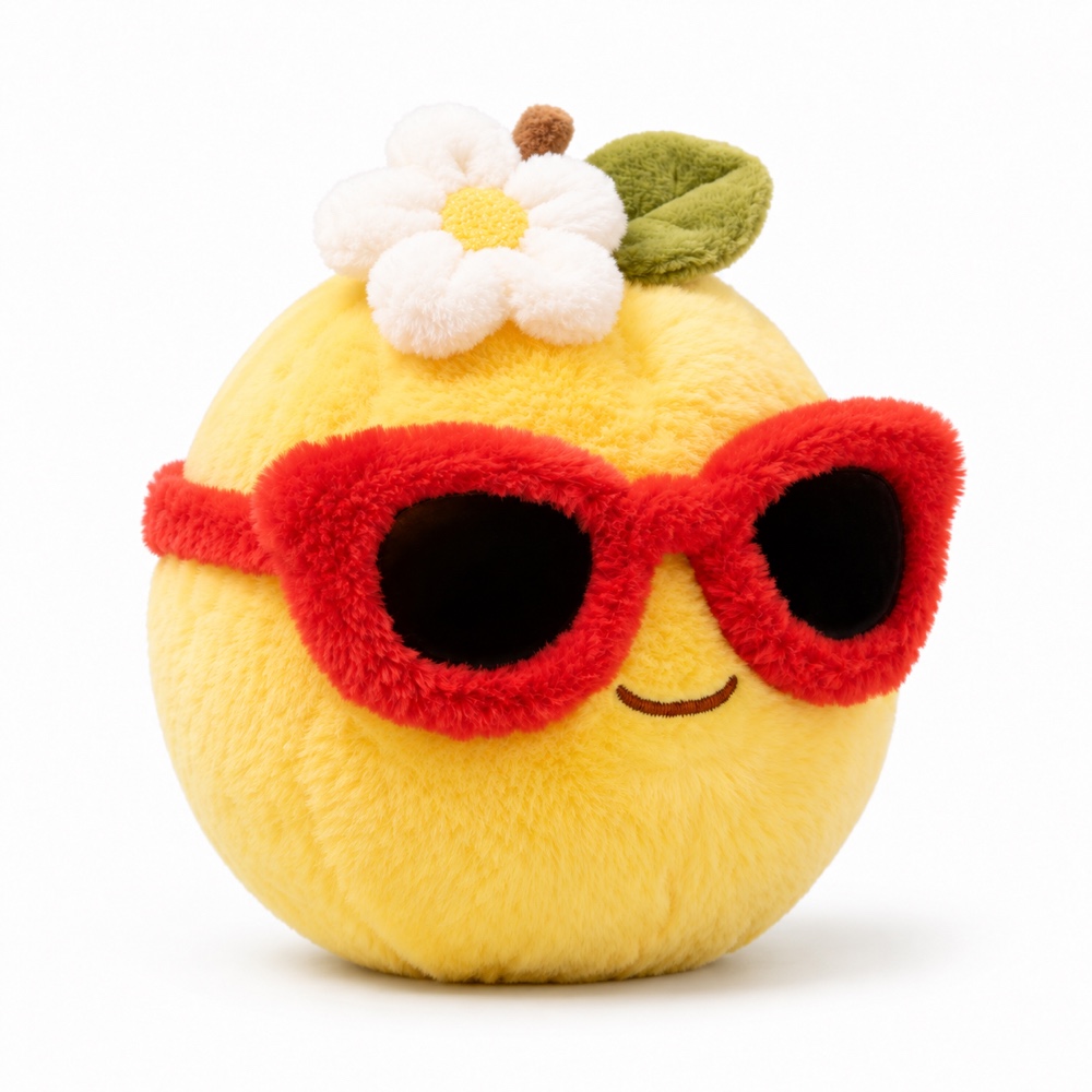 PLUSHIP Pomelo Plush Toy – Sunglasses - product view 04
