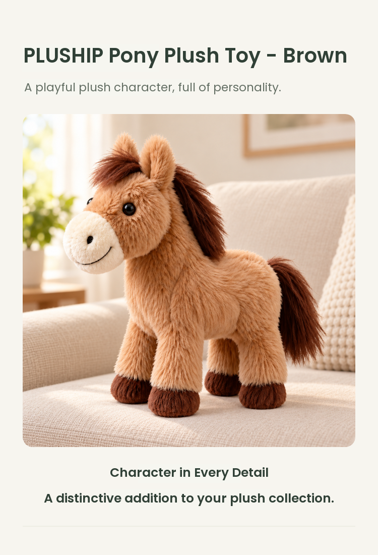 PLUSHIP Pony Plush Toy - detail 01
