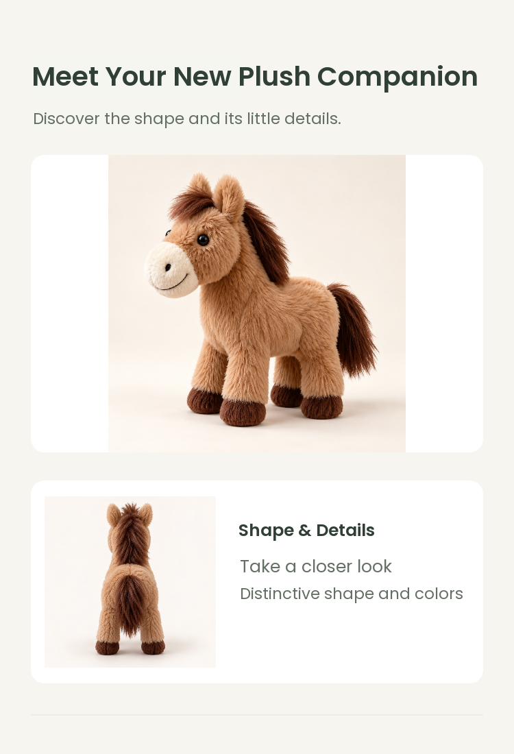 PLUSHIP Pony Plush Toy - detail 02