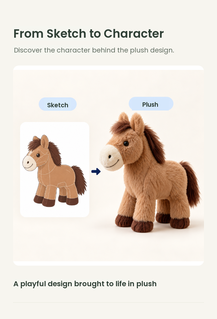 PLUSHIP Pony Plush Toy - detail 04