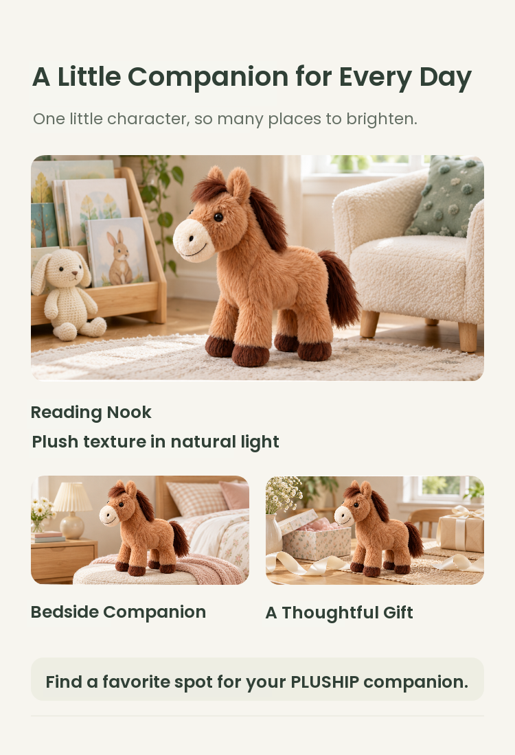 PLUSHIP Pony Plush Toy - detail 05