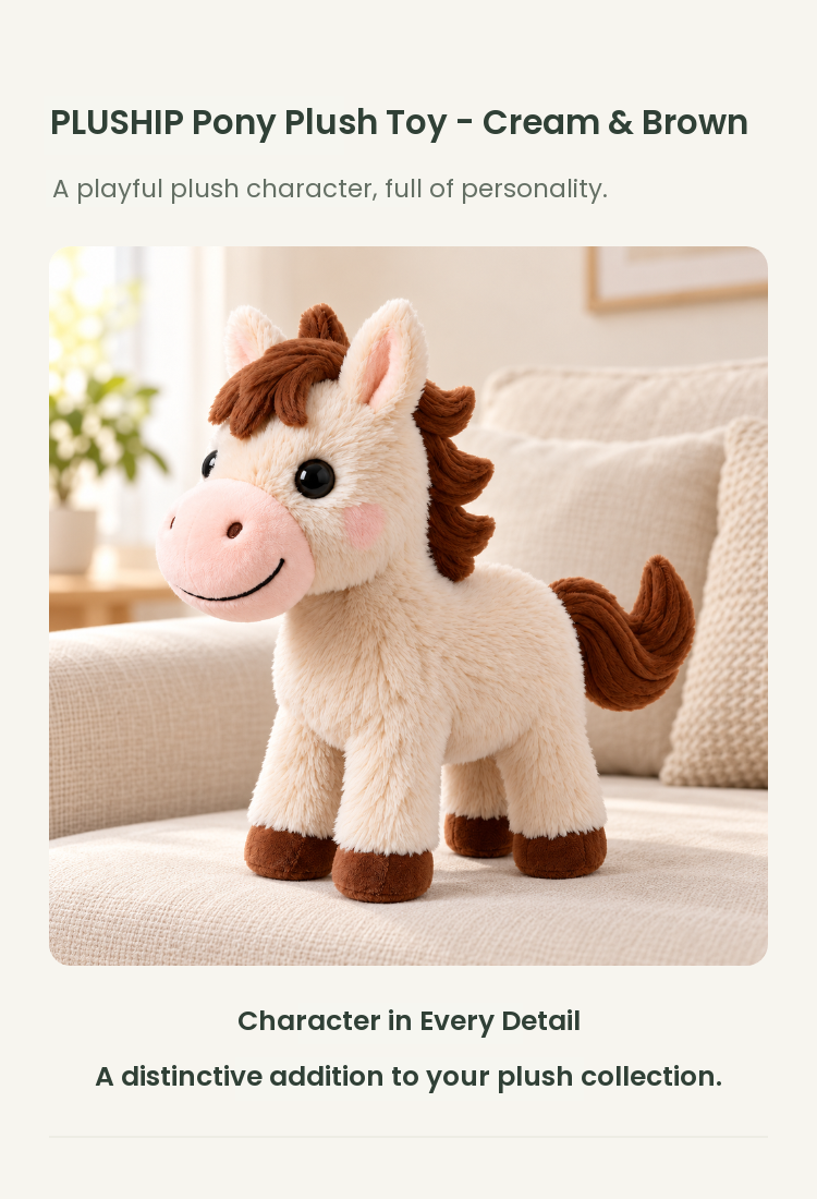 PLUSHIP Pony Plush Toy - detail 01
