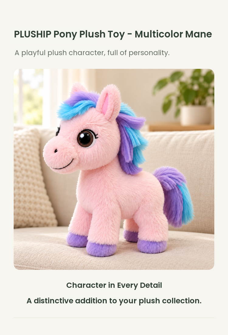 PLUSHIP Pony Plush Toy - detail 01