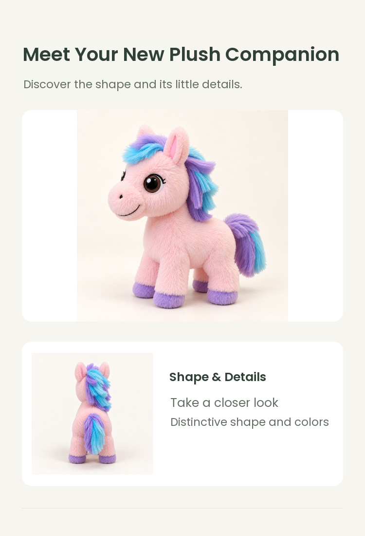 PLUSHIP Pony Plush Toy - detail 02