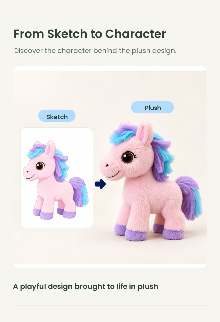 PLUSHIP Pony Plush Toy - detail 04