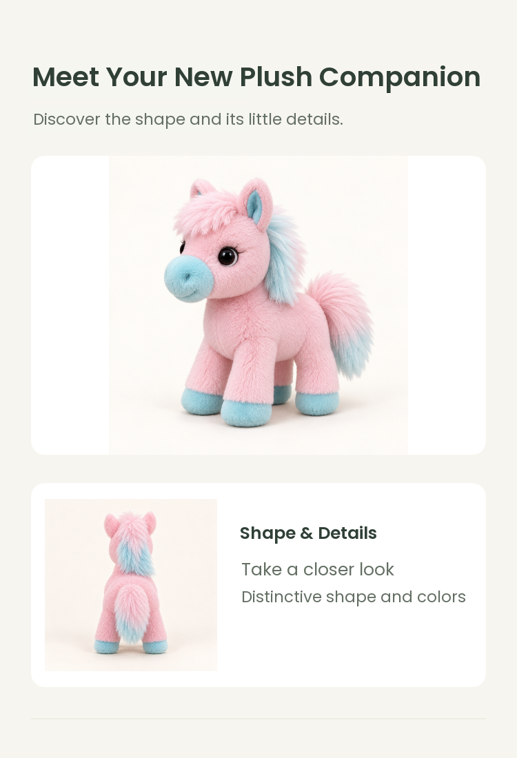 PLUSHIP Pony Plush Toy - detail 02