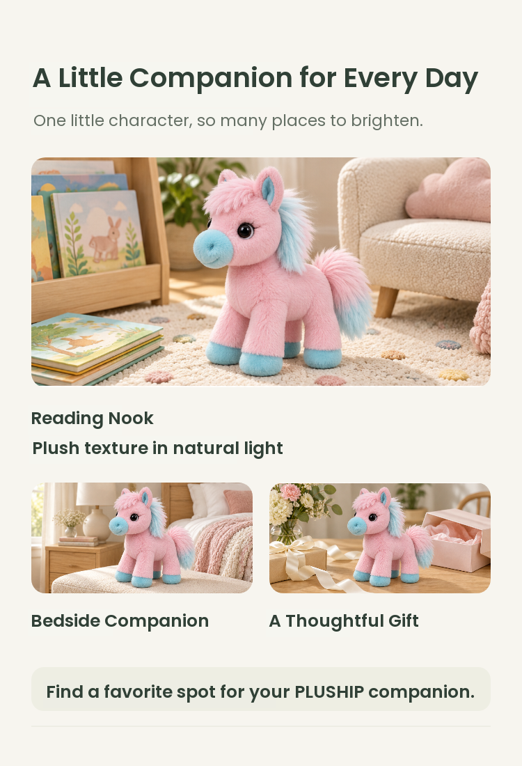 PLUSHIP Pony Plush Toy - detail 05