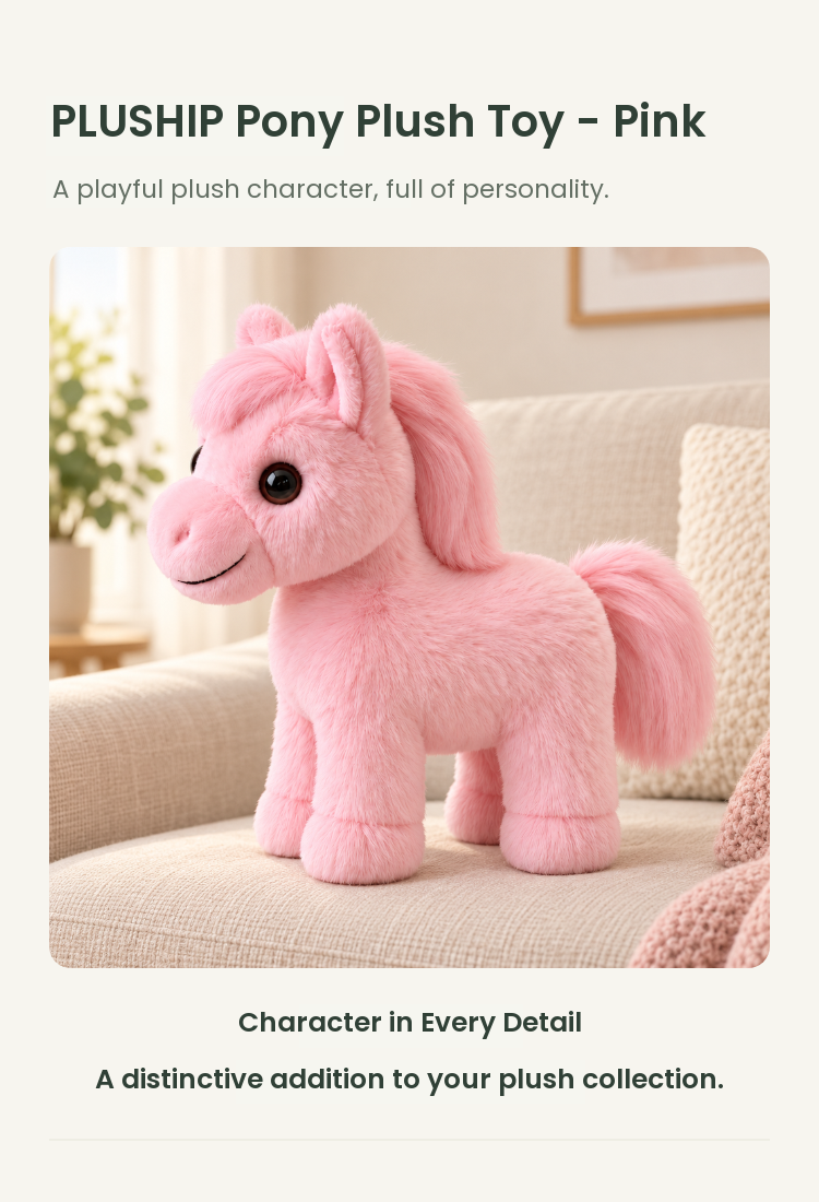 PLUSHIP Pony Plush Toy - detail 01