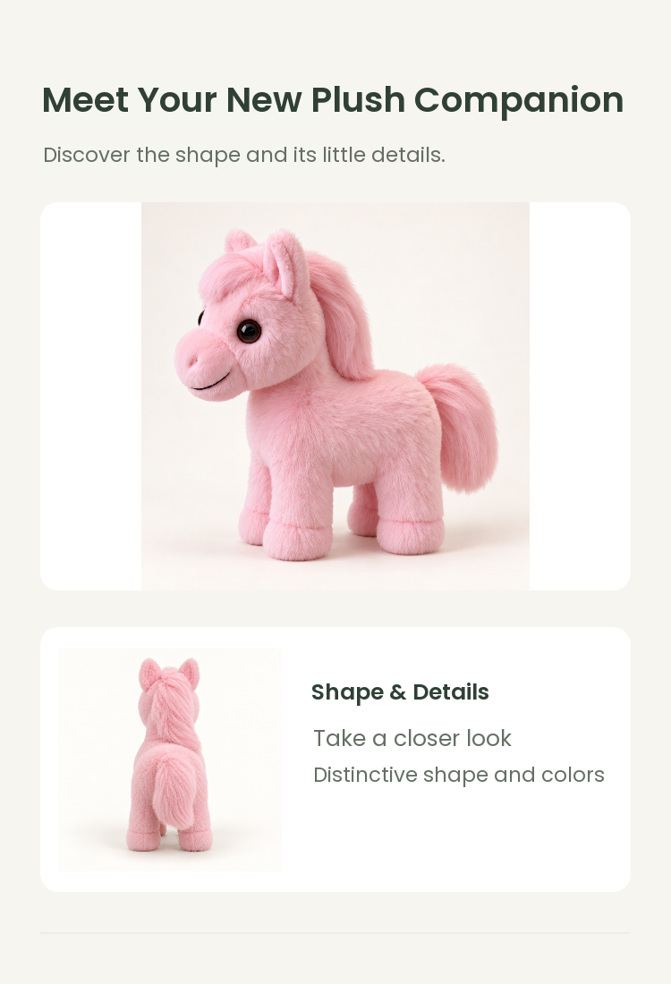PLUSHIP Pony Plush Toy - detail 02