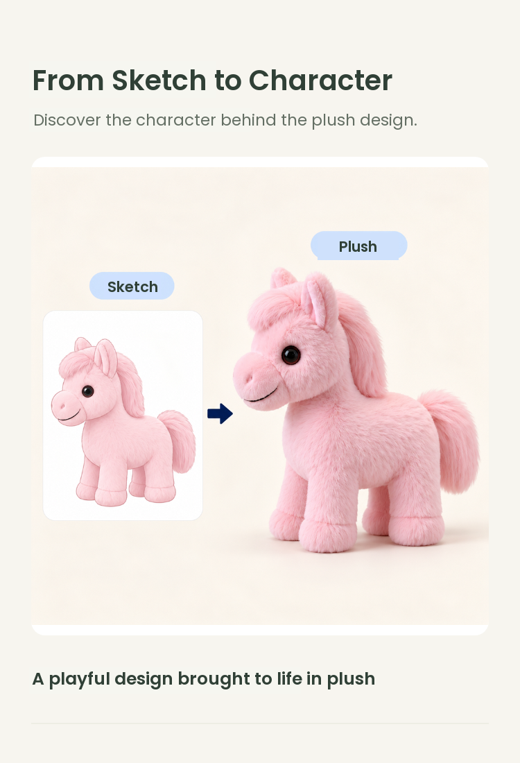 PLUSHIP Pony Plush Toy - detail 04