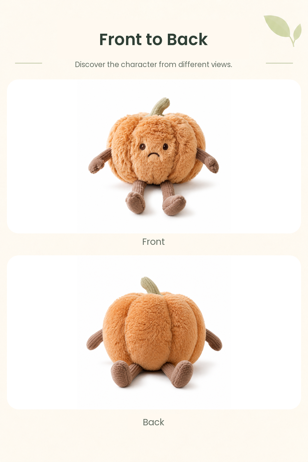 PLUSHIP Pumpkin Plush Toy - detail 04