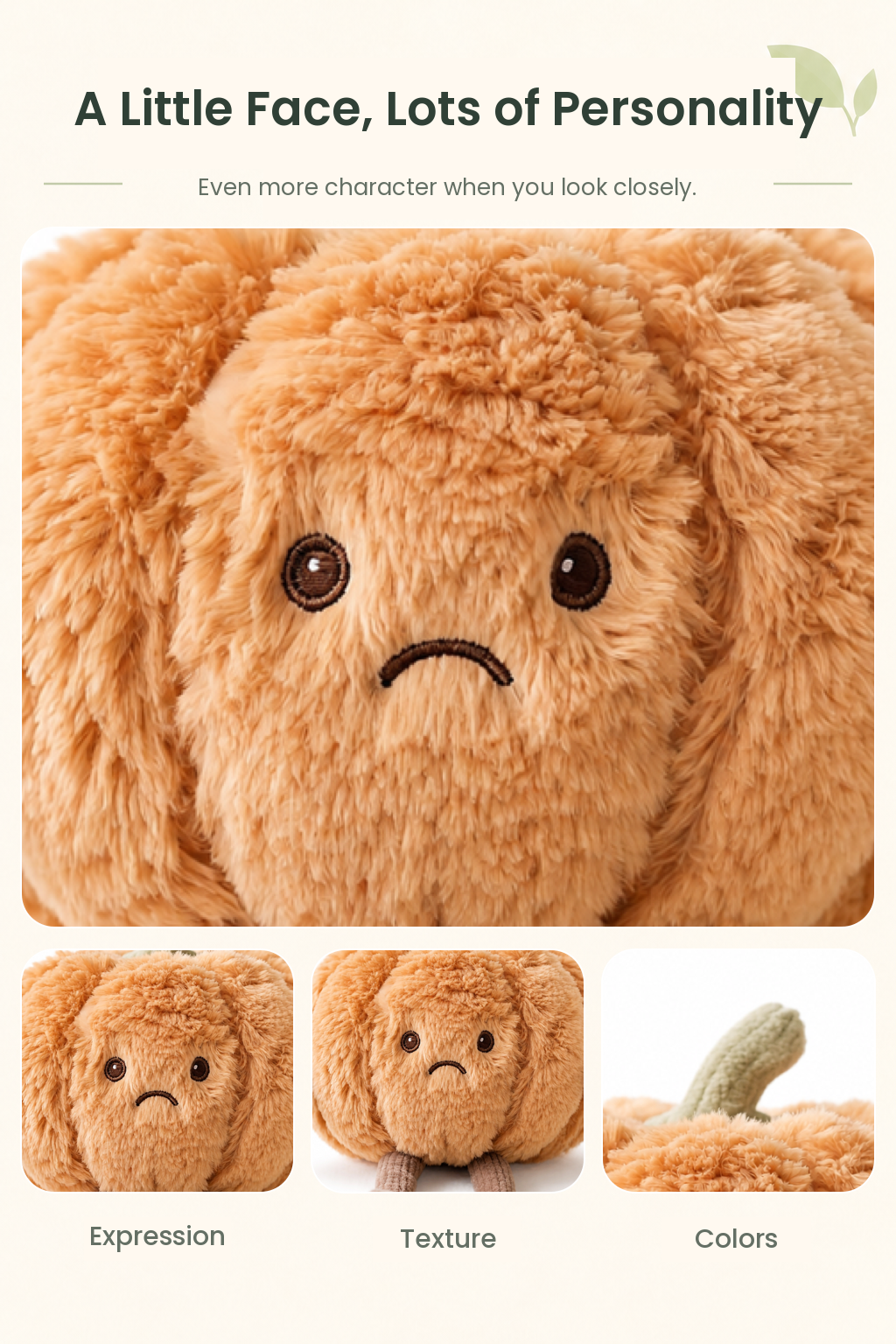PLUSHIP Pumpkin Plush Toy - detail 05