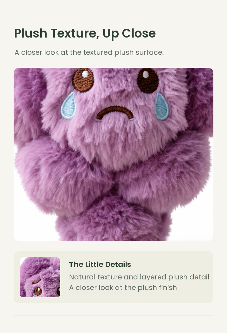 PLUSHIP Purple Grape Plush Toy - detail 02