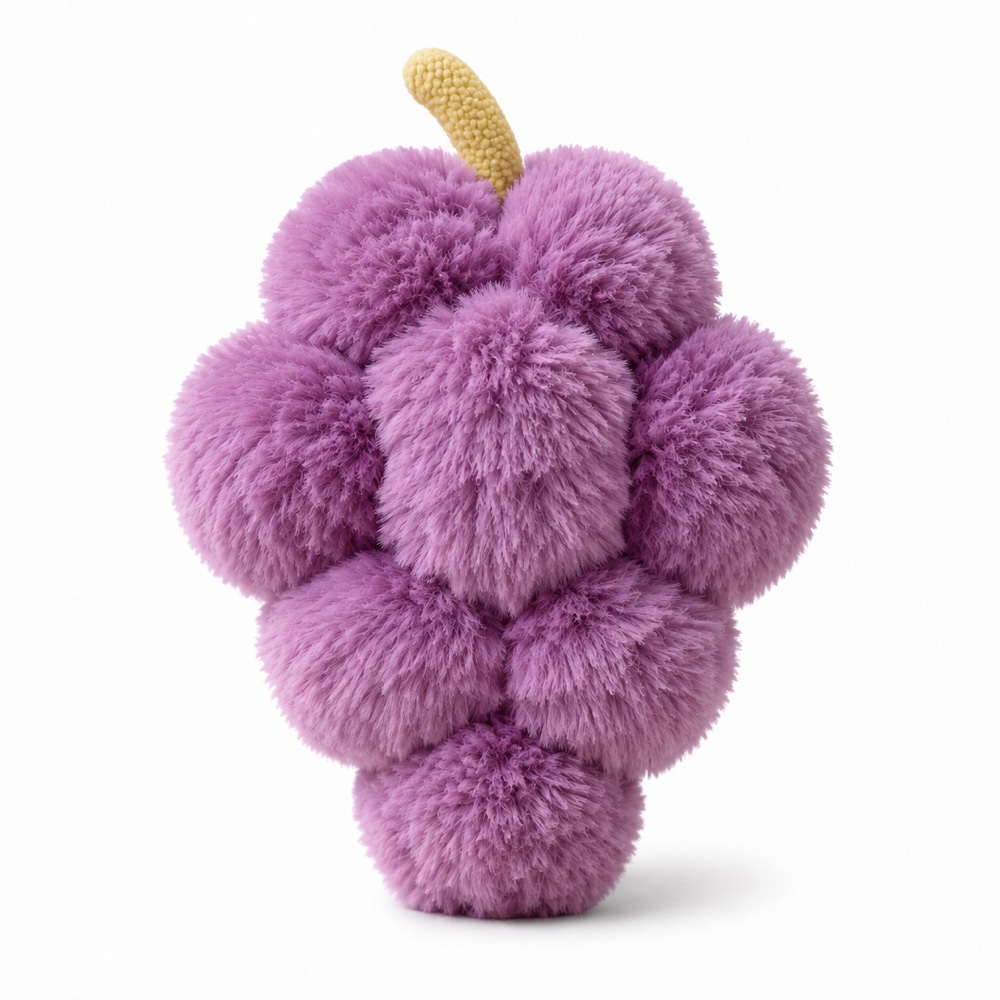 PLUSHIP Purple Grape Plush Toy - product view 04