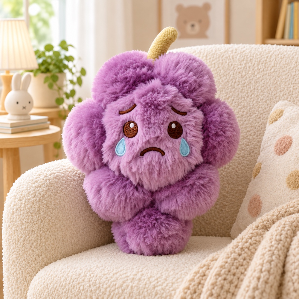 PLUSHIP Purple Grape Plush Toy - product view 05