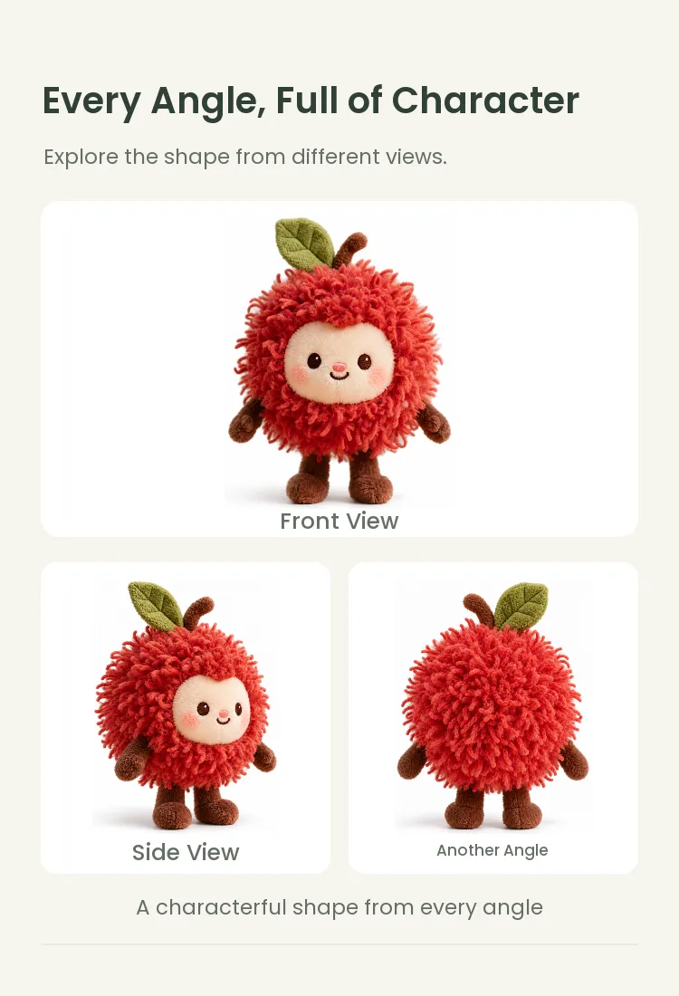 PLUSHIP Rambutan Plush Toy - detail 4