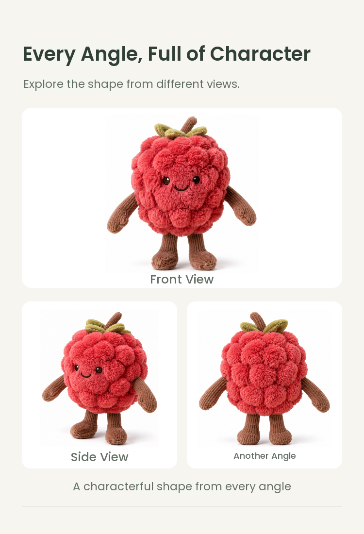PLUSHIP Raspberry Plush Toy - detail 04