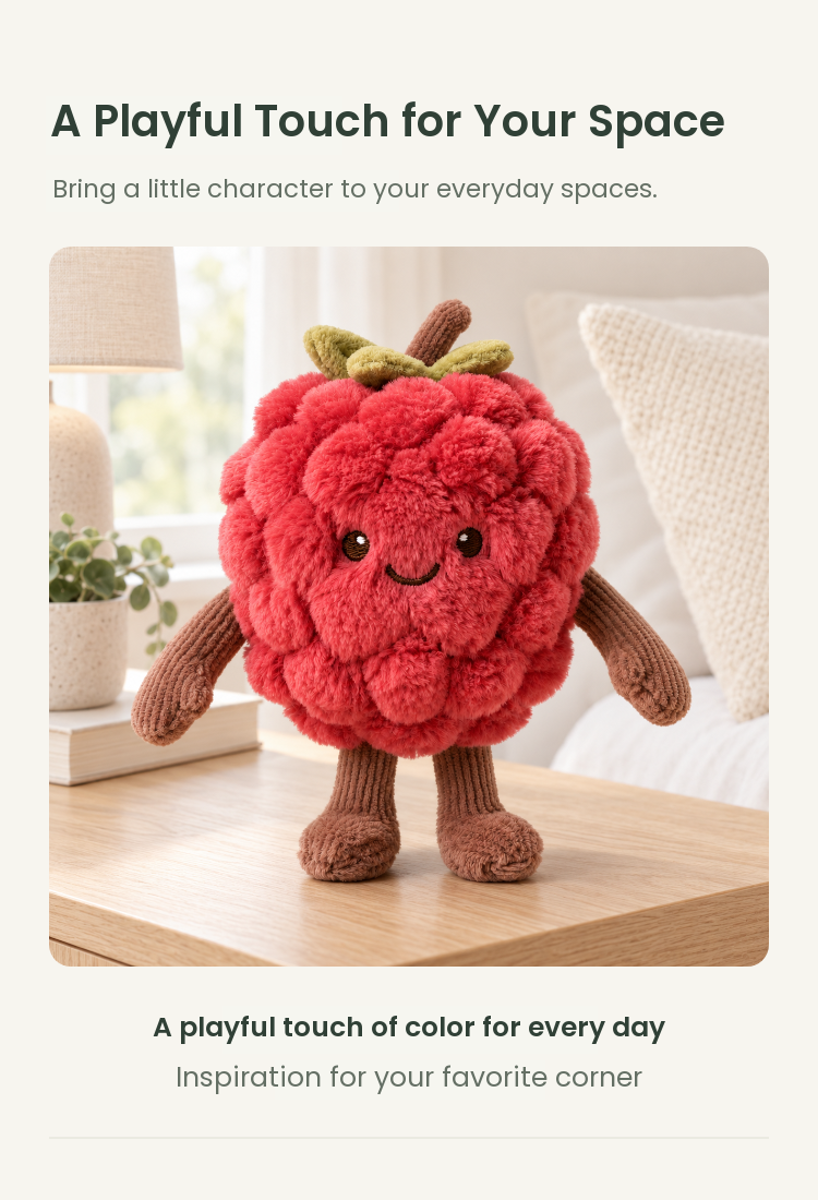 PLUSHIP Raspberry Plush Toy - detail 05