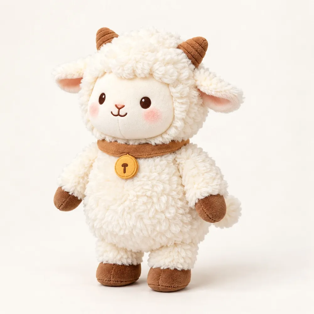 PLUSHIP sheep bell collar plush character design