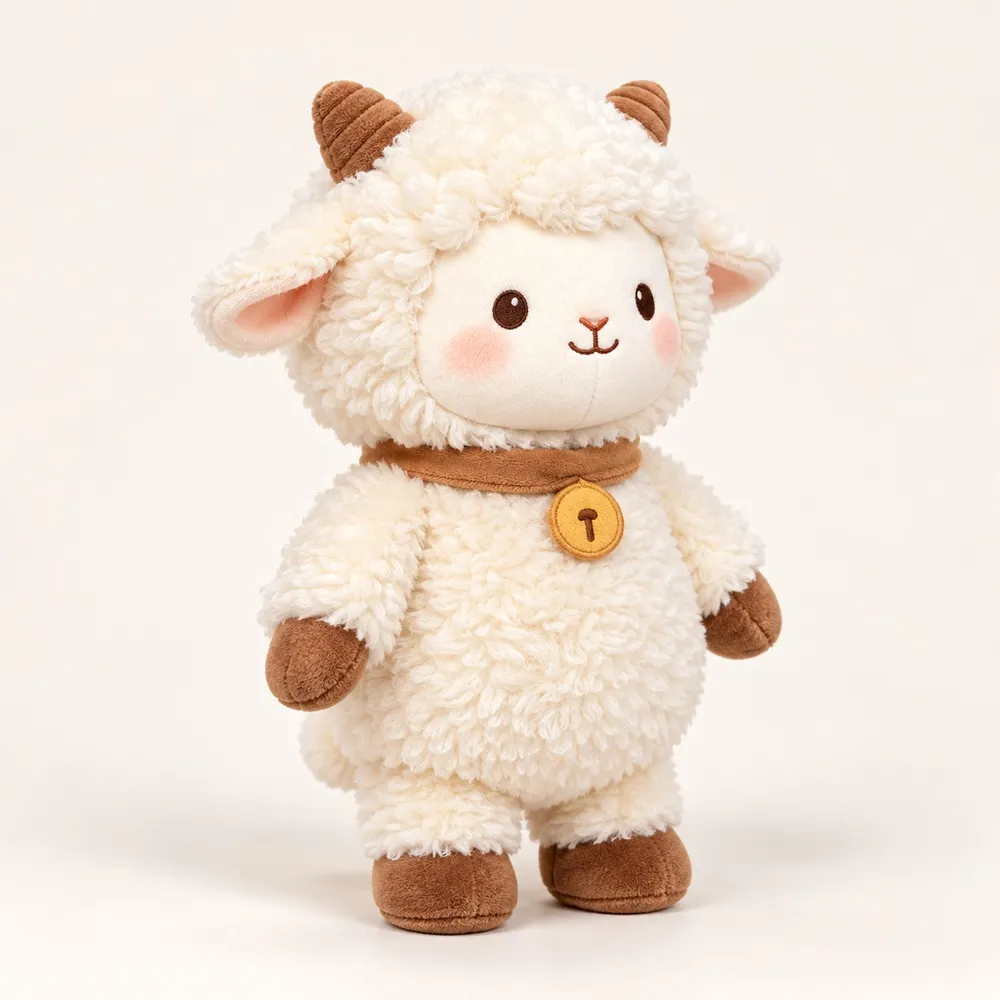 PLUSHIP Sheep Plush Toy – Bell Collar — catalogue view