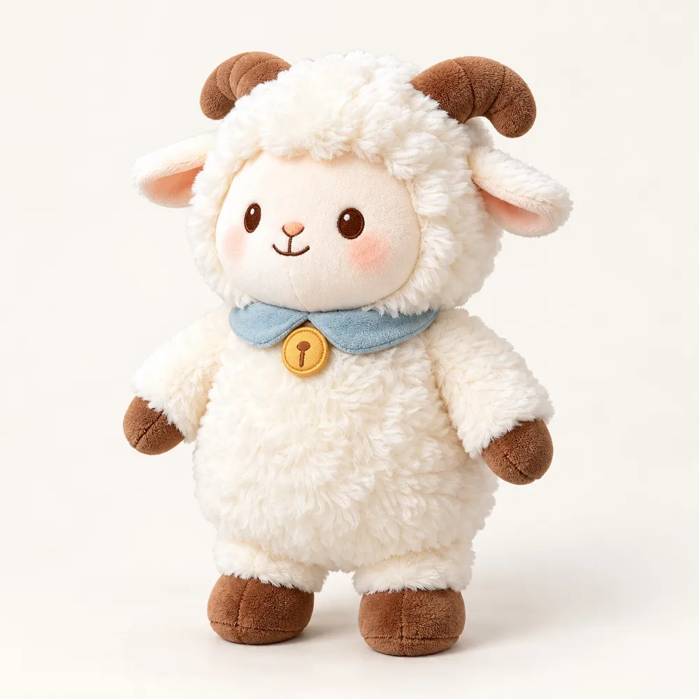 PLUSHIP Sheep Plush Toy – Blue Scarf — catalogue view