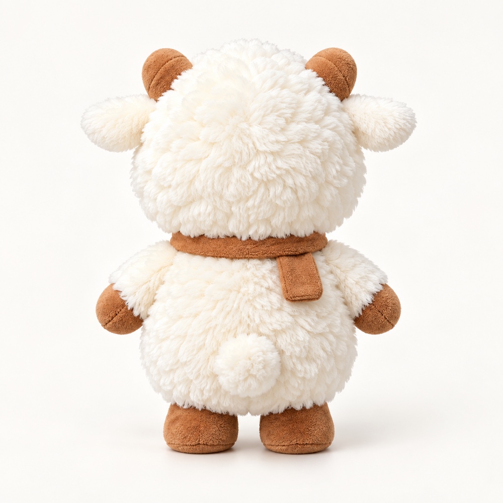 PLUSHIP Sheep Plush Toy – Brown Scarf - product view 04