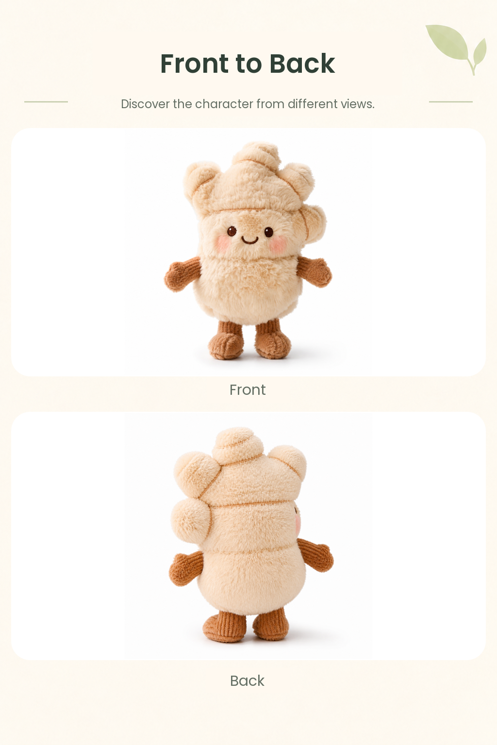PLUSHIP Smiling Ginger Plush Toy - detail 05