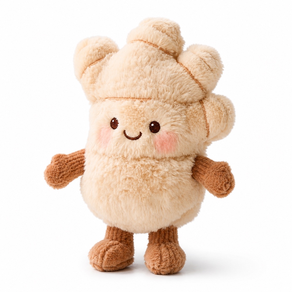 PLUSHIP Smiling Ginger Plush Toy - product view 03