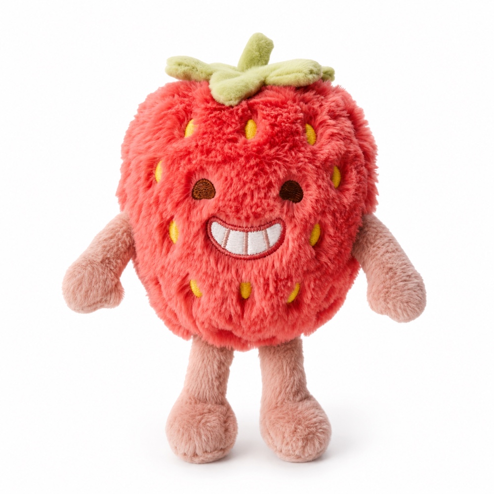 PLUSHIP Smiling Strawberry Plush Toy - product view 01