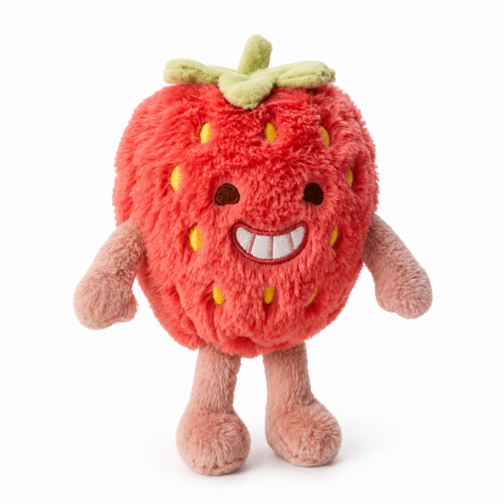 PLUSHIP Smiling Strawberry Plush Toy - product view 04