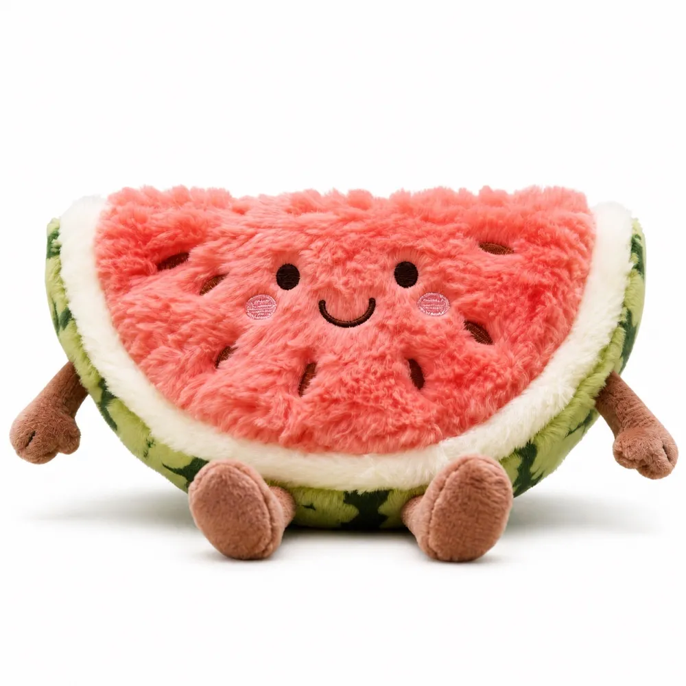 PLUSHIP Smiling Watermelon Slice Plush Toy - product view 01