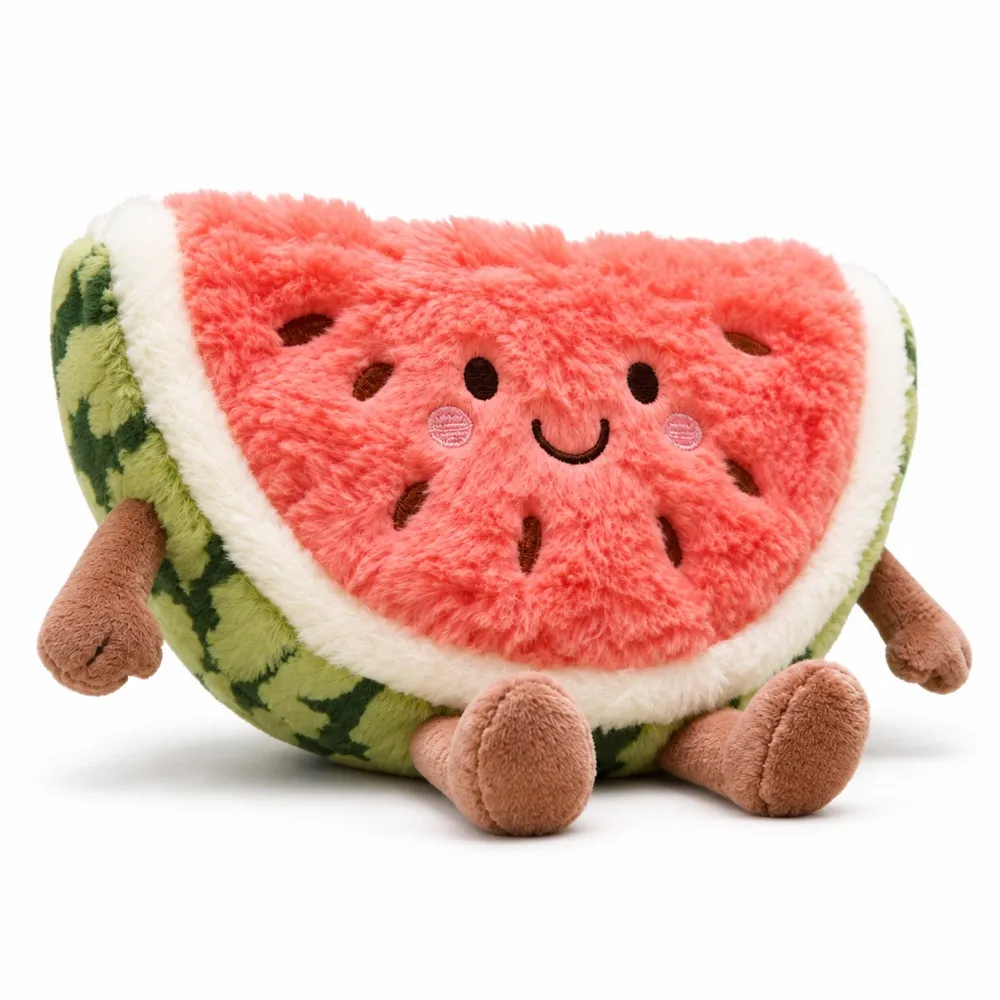 PLUSHIP Smiling Watermelon Slice Plush Toy — catalogue view