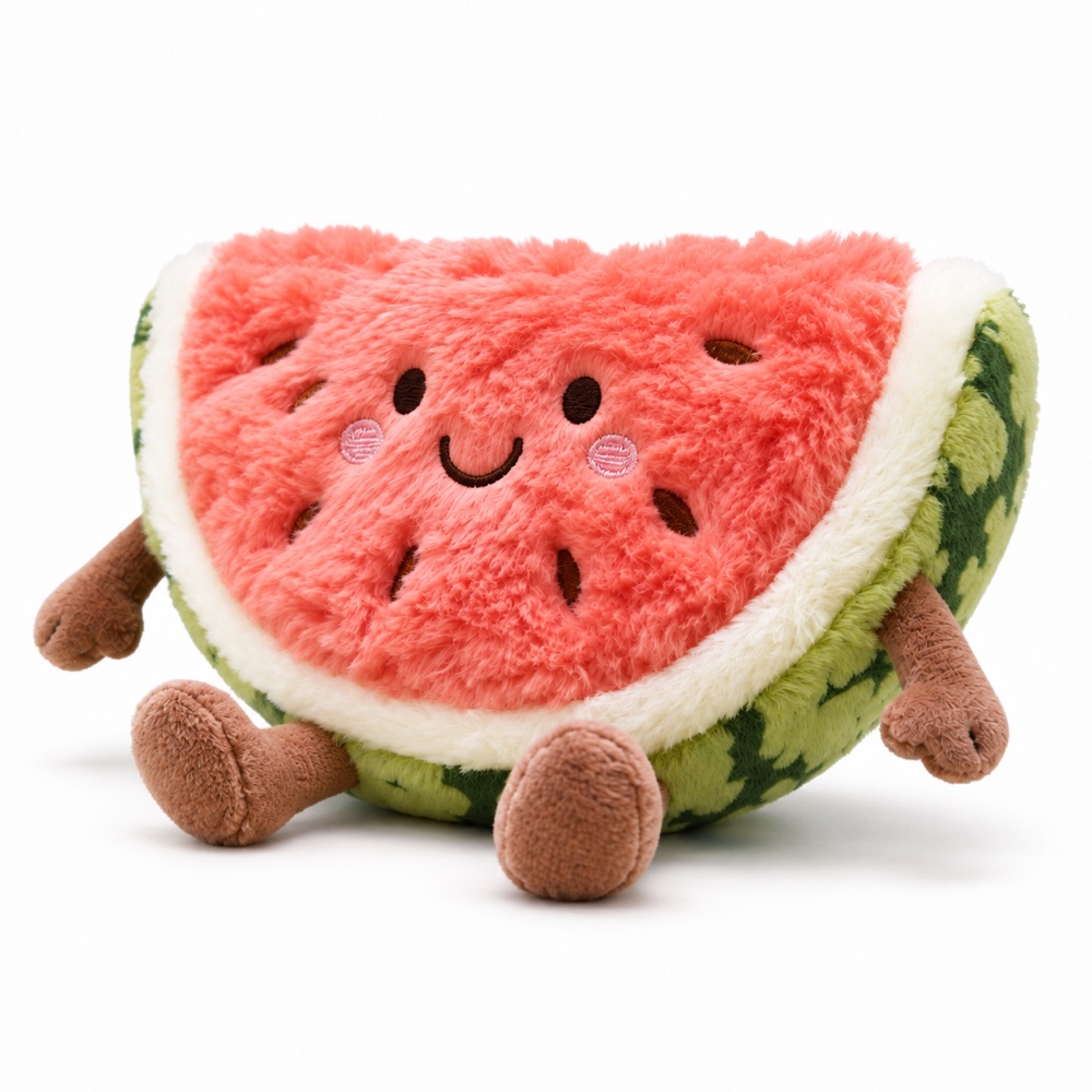 PLUSHIP Smiling Watermelon Slice Plush Toy - product view 03