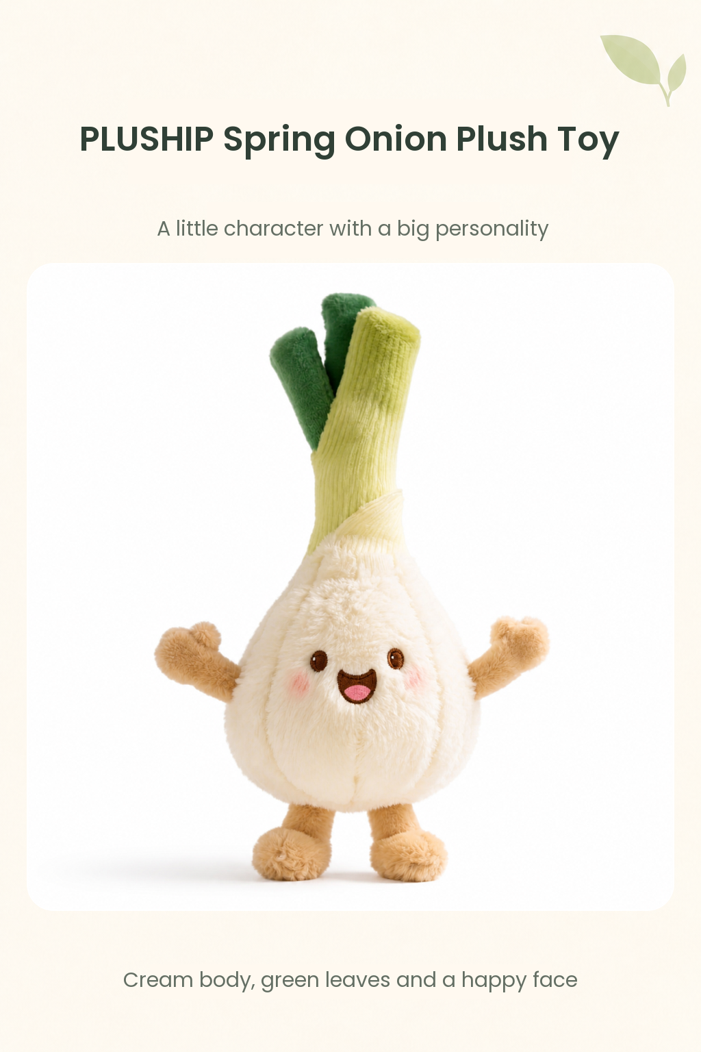 PLUSHIP Spring Onion Plush Toy - detail 01