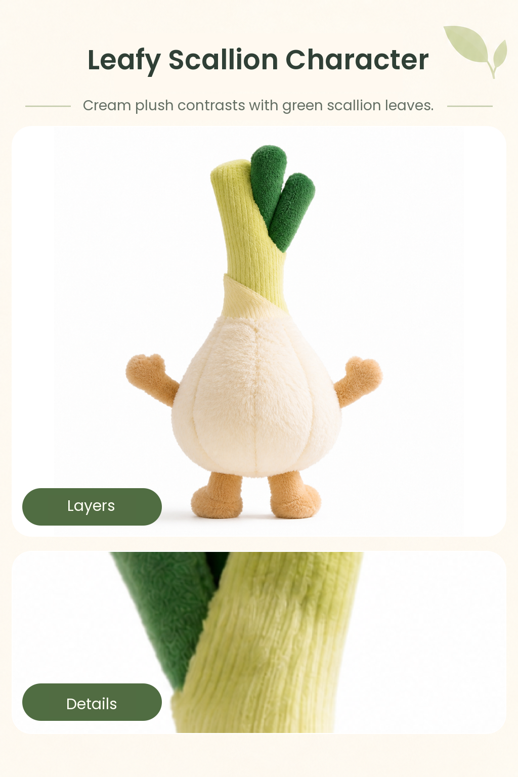 PLUSHIP Spring Onion Plush Toy - detail 03