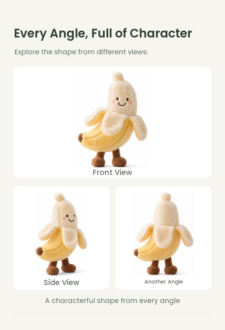PLUSHIP Standing Banana Plush Toy - detail 04