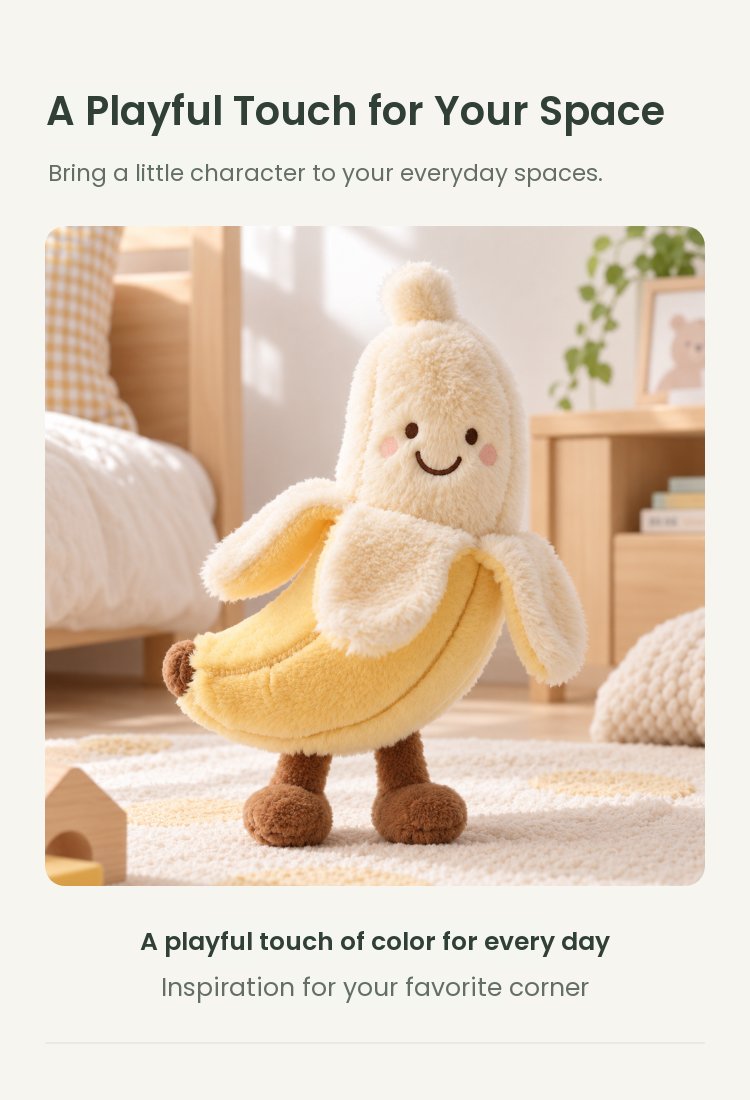 PLUSHIP Standing Banana Plush Toy - detail 05