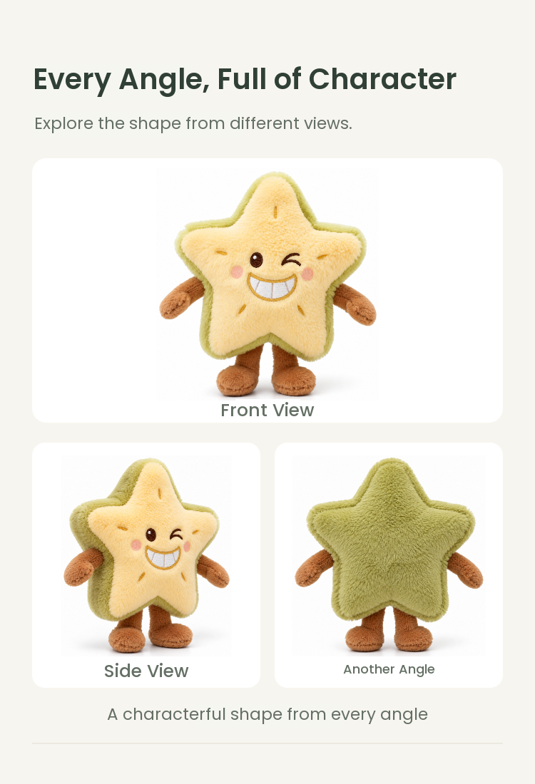 PLUSHIP Starfruit Plush Toy - detail 04