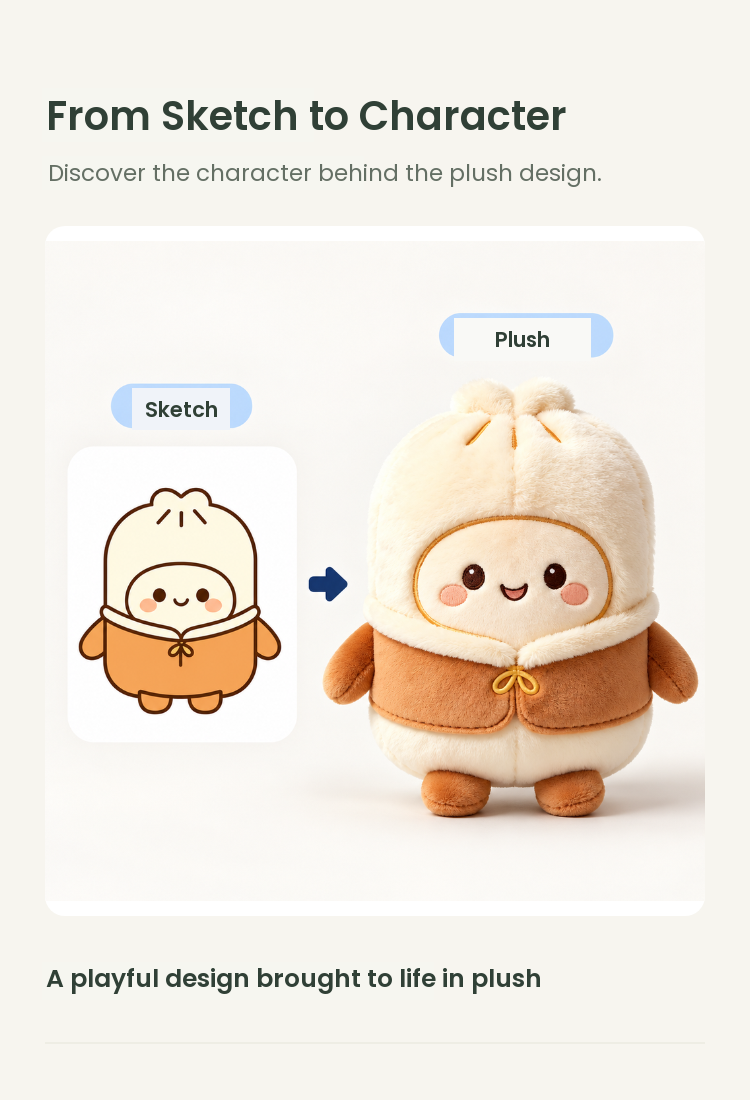 PLUSHIP Steamed Bun Plush Toy - detail 04