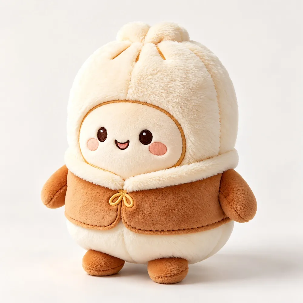 PLUSHIP Steamed Bun Plush Toy - product view 01