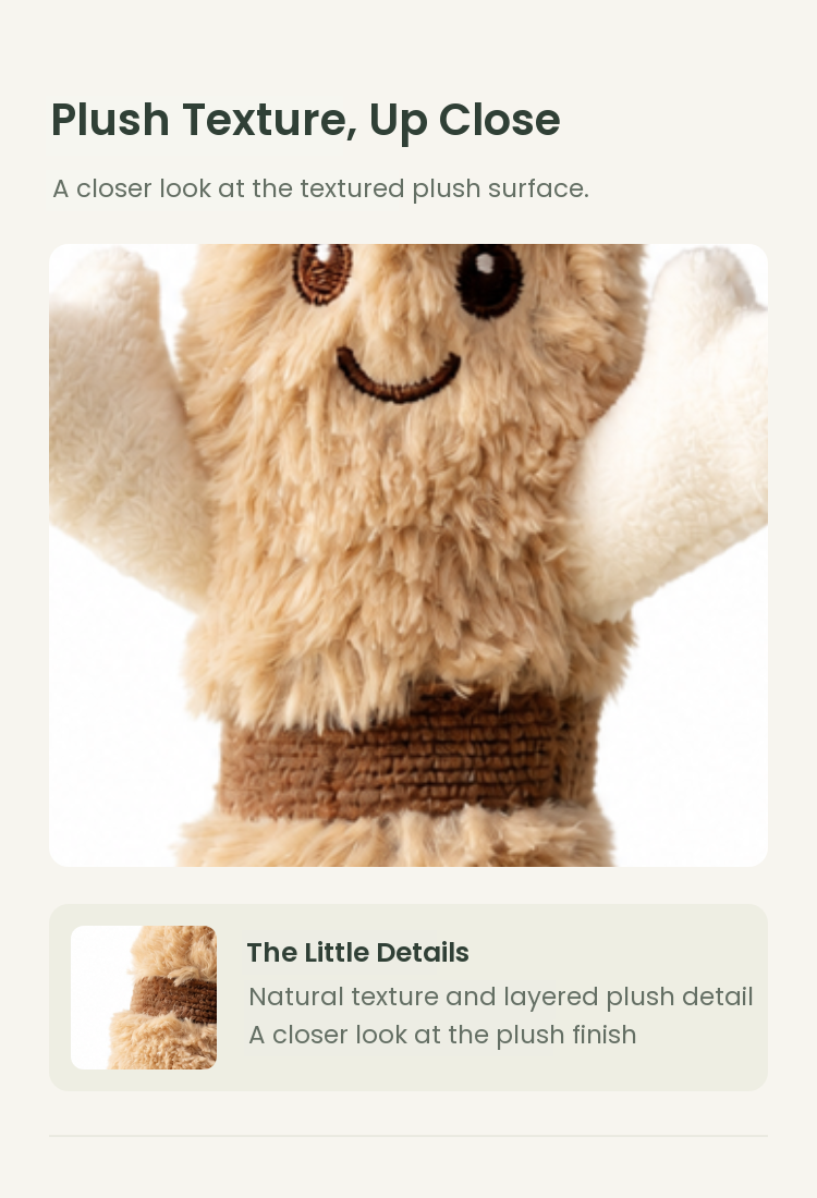 PLUSHIP Sugarcane Plush Toy - detail 02