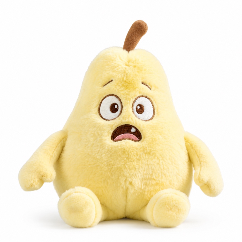 PLUSHIP Surprised Pear Plush Toy - product view 05