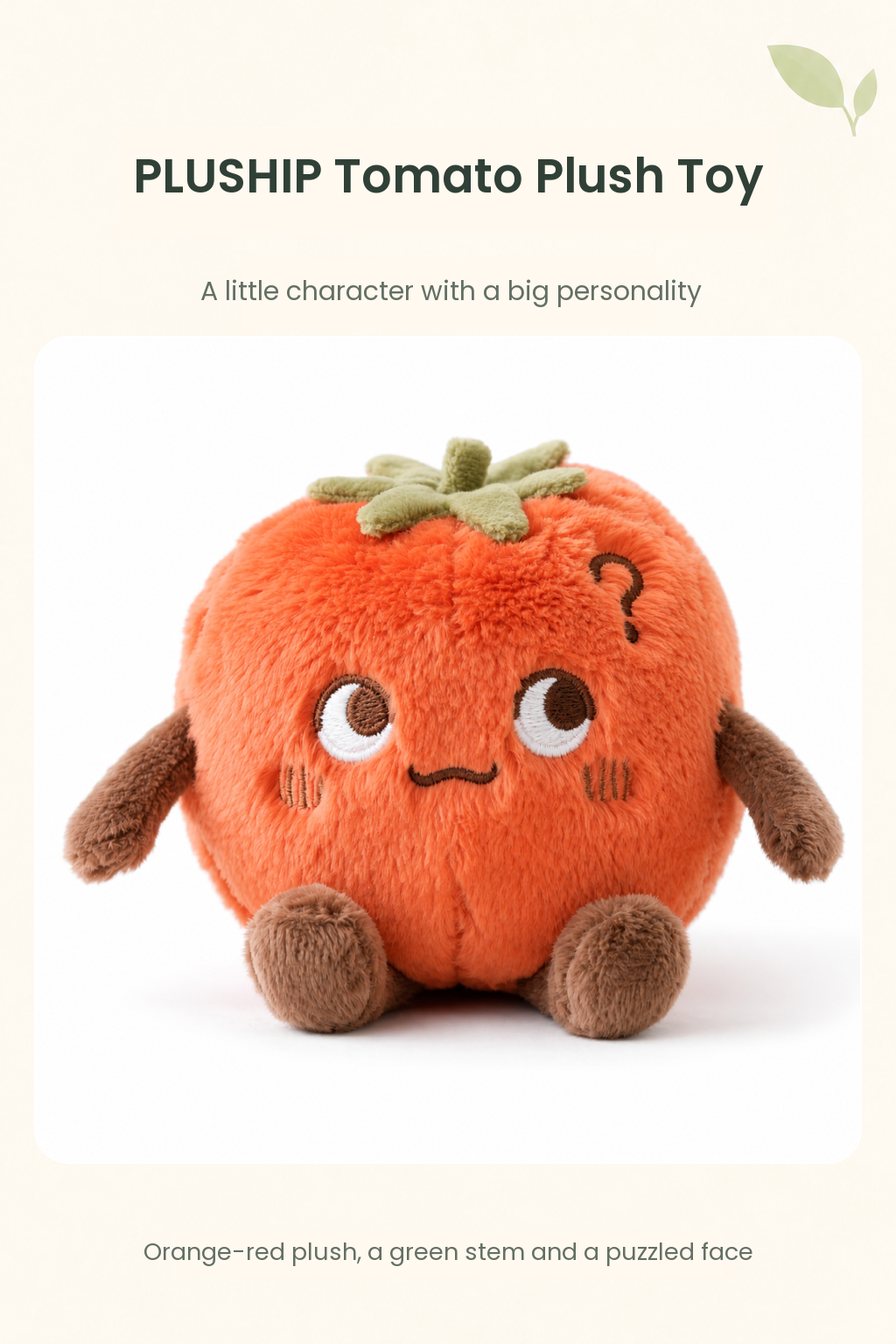 PLUSHIP Tomato Plush Toy - detail 01