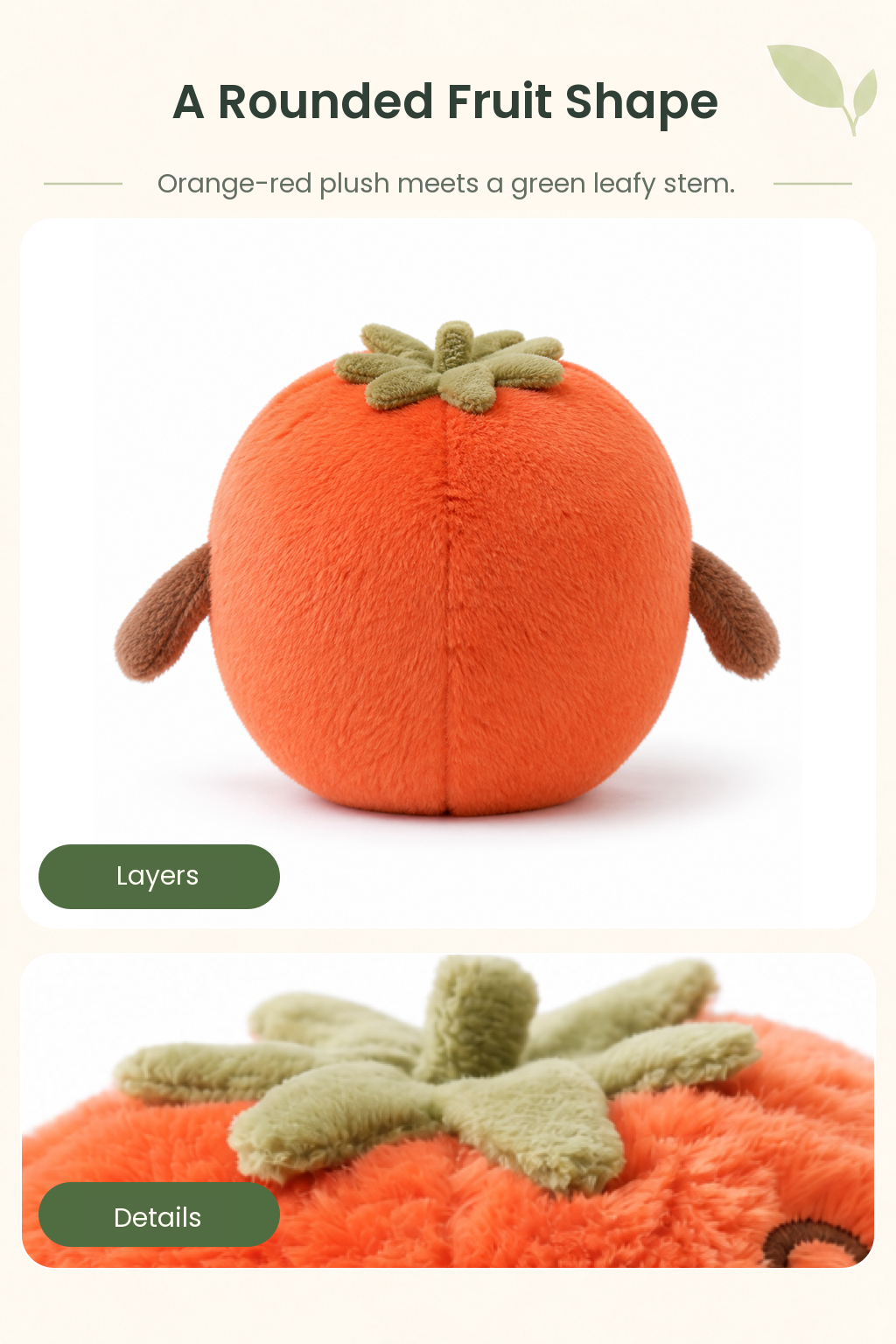 PLUSHIP Tomato Plush Toy - detail 03