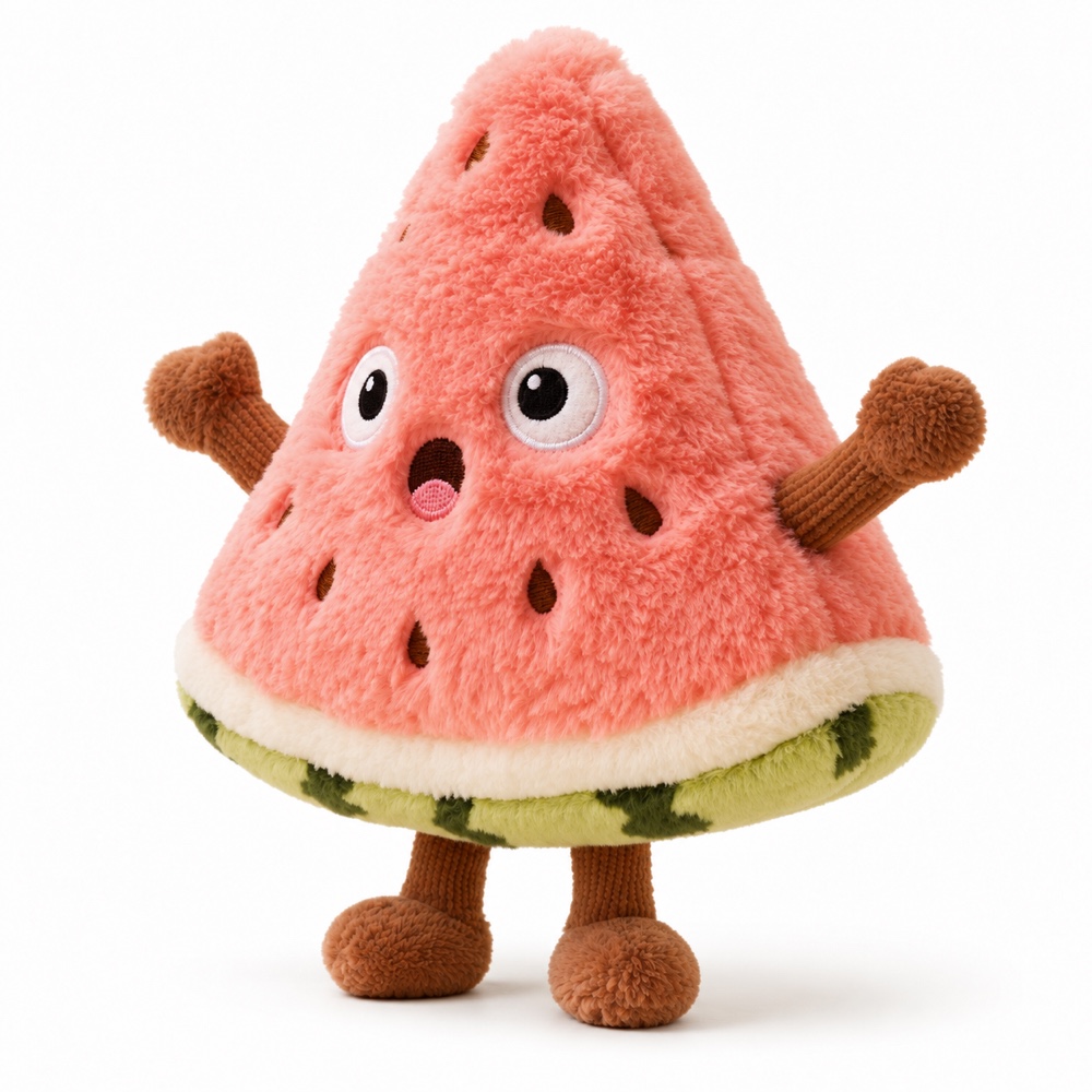 PLUSHIP Triangular Watermelon Slice Plush Toy - product view 03