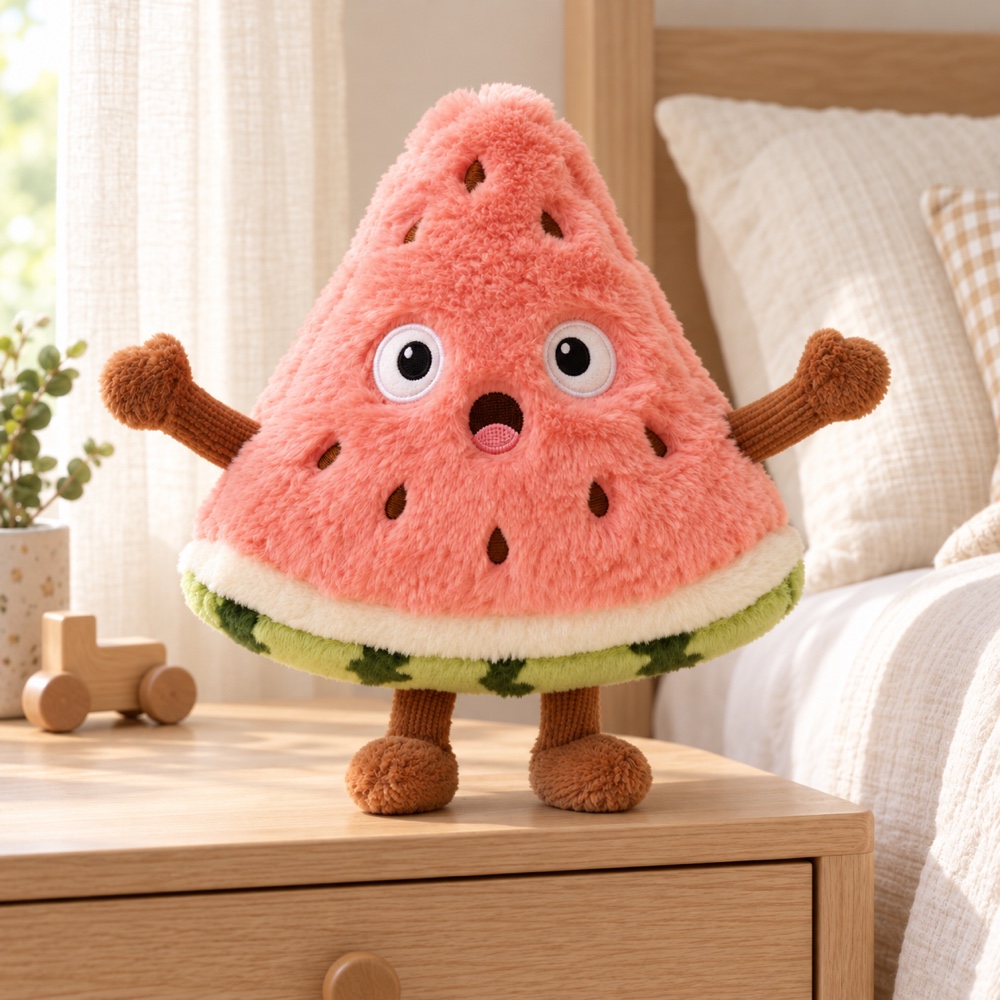 PLUSHIP Triangular Watermelon Slice Plush Toy - product view 05