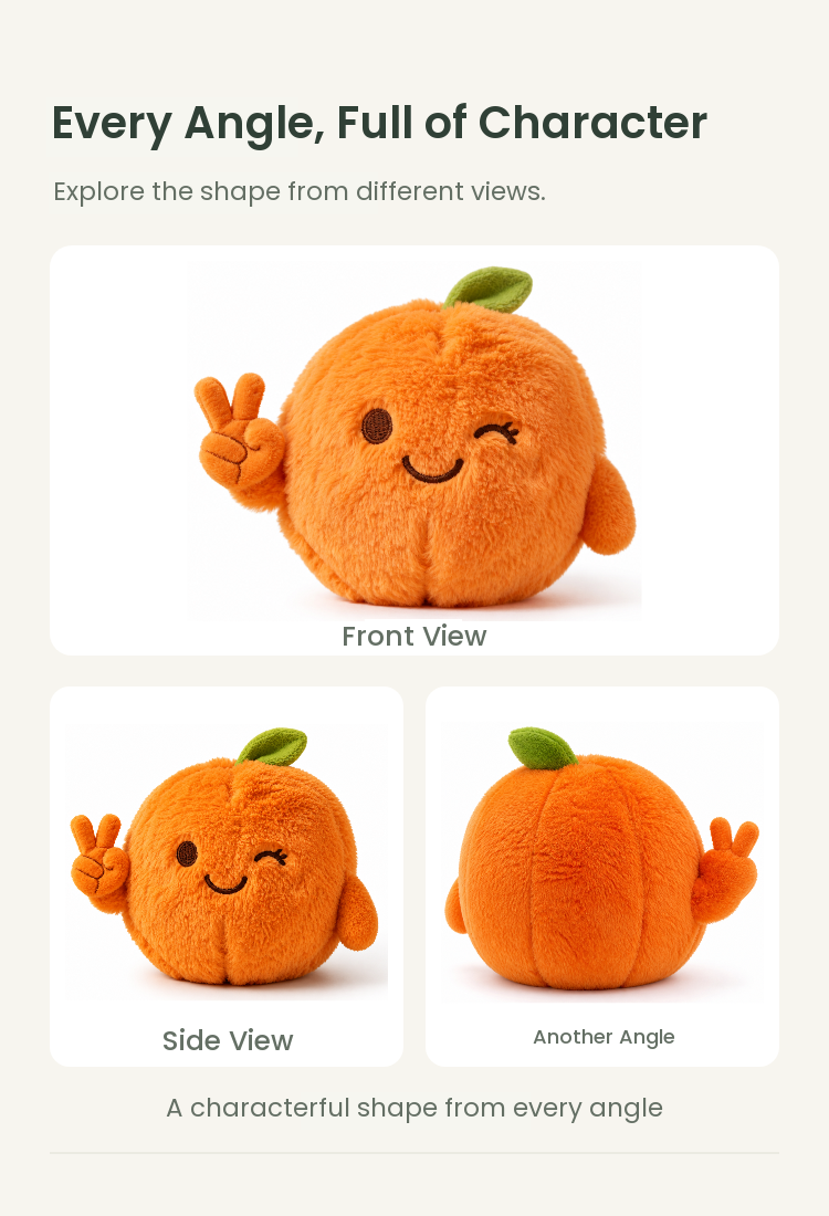 PLUSHIP Winking Orange Plush Toy - detail 04