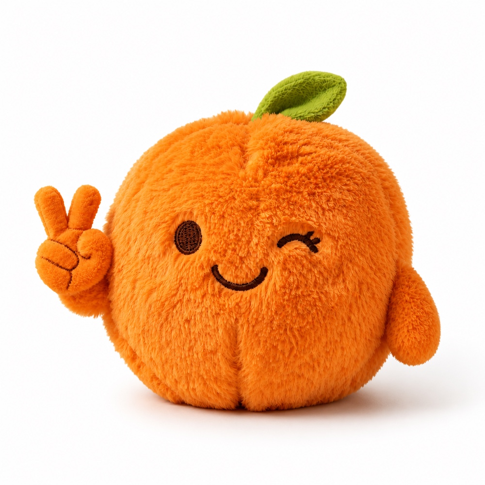 PLUSHIP Winking Orange Plush Toy - product view 02