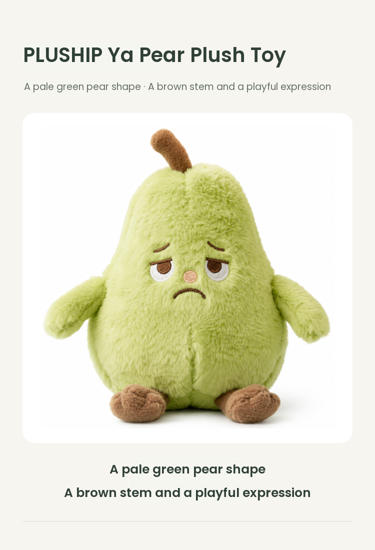 PLUSHIP Ya Pear Plush Toy - detail 01